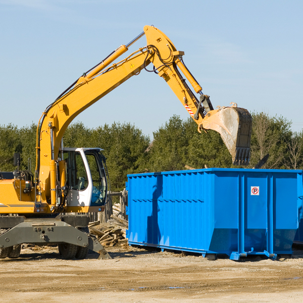 are there any restrictions on where a residential dumpster can be placed in Mc Kenzie